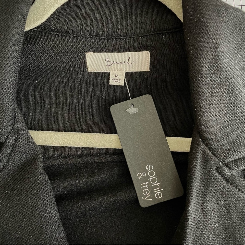 Sophie and Trey Terry Moto Jacket, Black, M - Picture 3 of 4